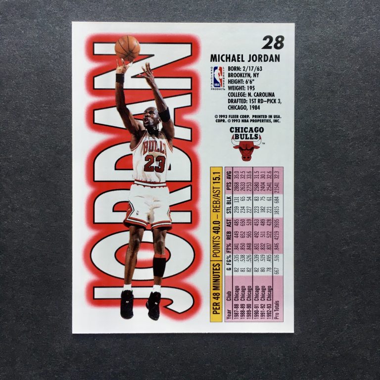 Michael Jordan Fleer Card