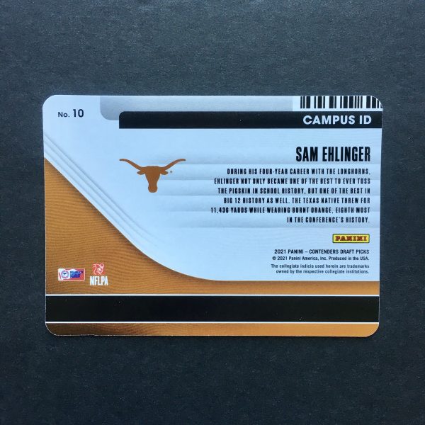 Sam Ehlinger Contenders Draft Picks Campus ID Card