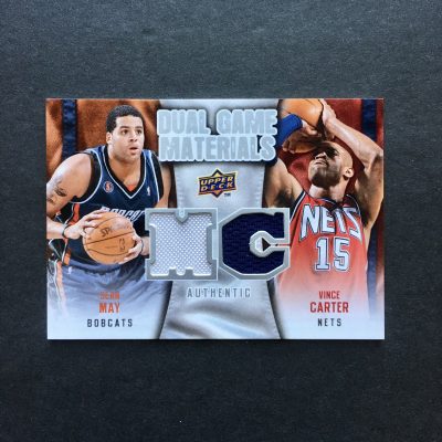 Vince Carter & Sean May Dual Game Materials Jersey Insert