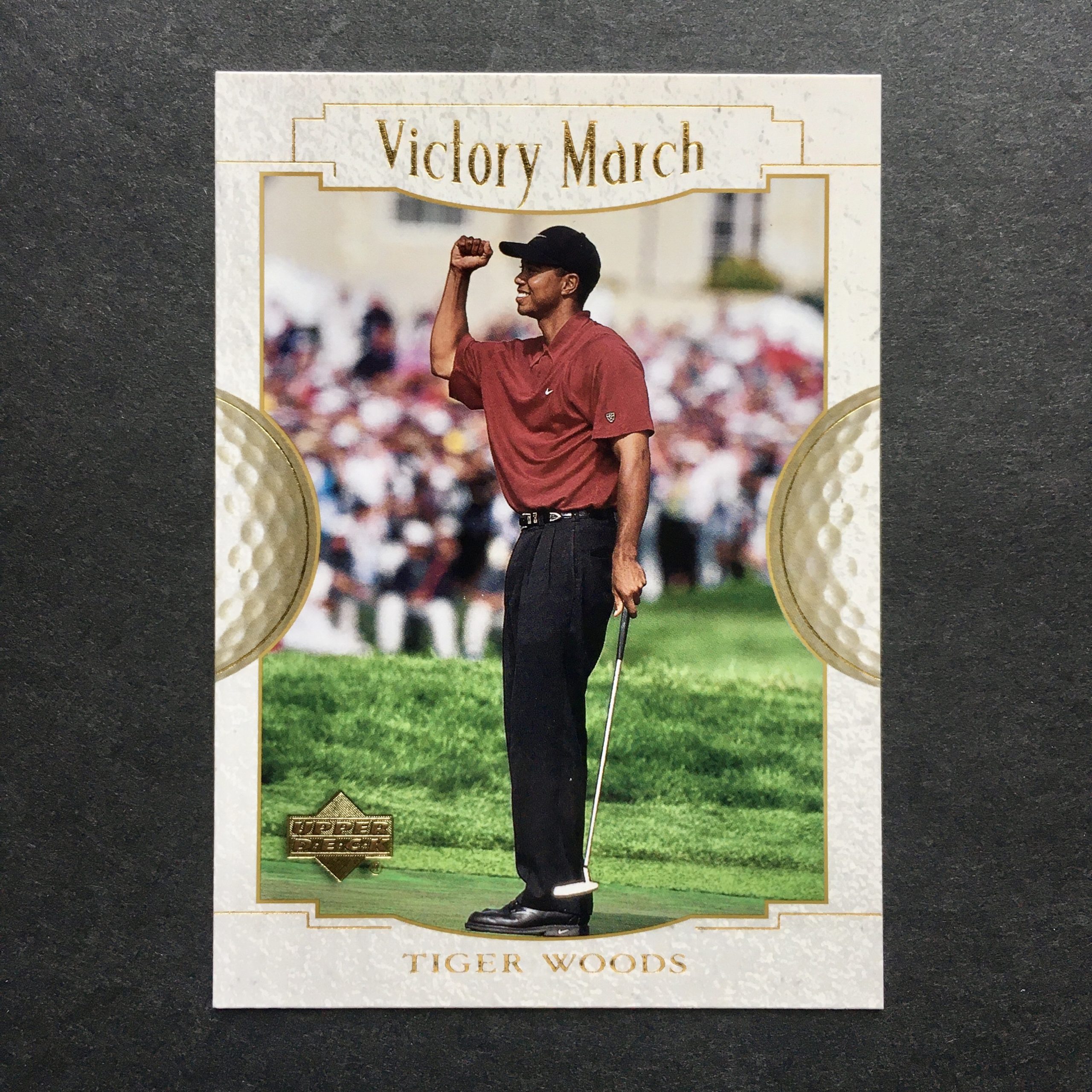 Tiger Woods 2001 Upper Deck Victory March Card