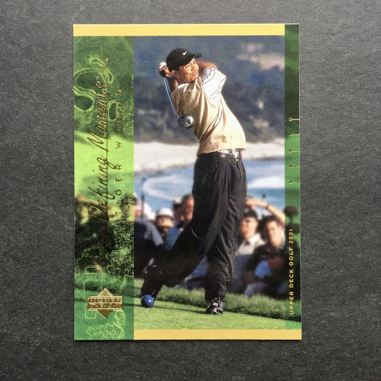 Tiger Woods 2001 Upper Deck Defining Moments Card