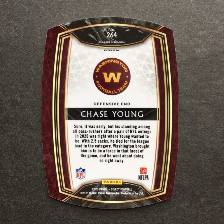 Chase Young 2020 Select Die Cut Prizm Rookie
