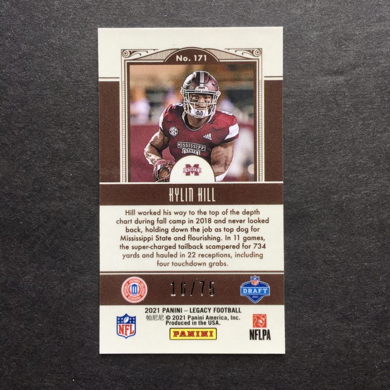 Kylin Hill 2021 Legacy Mini Red Ruby Rookie /75
