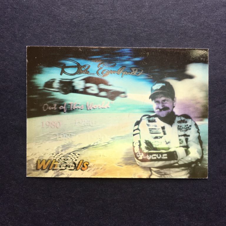 Dale Earnhardt Sr 1992 Wheels Gold Hologram Promo Card