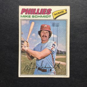 Mike Schmidt 1977 Topps Cloth Sticker Card