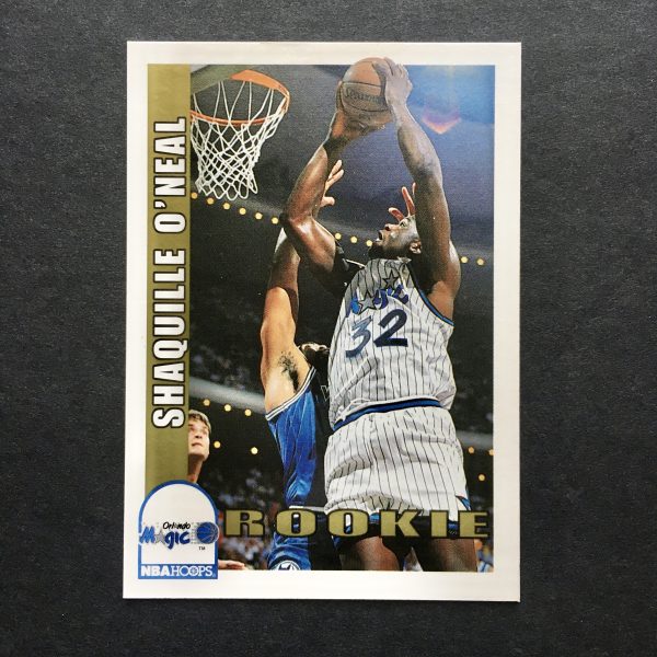 Shaquille O’Neal 1992-93 Hoops Rookie Card