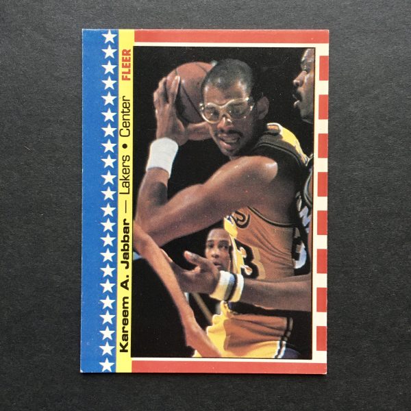 Kareem Abdul-Jabbar 1987-88 Fleer Sticker Card