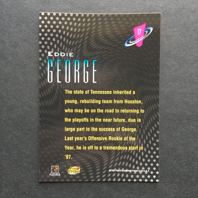 Eddie George 1997 Playoff Zone Frenzy Card