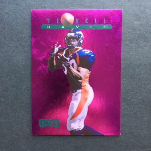 Terrell Davis 1997 Playoff Zone Treasures Foil Card