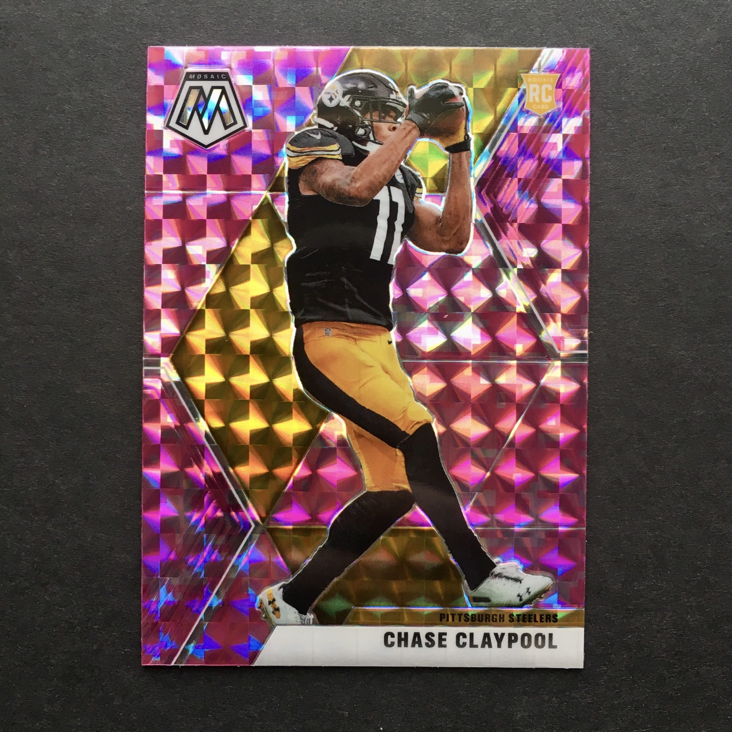 Chase Claypool 2020 Mosaic Pink Camo Rookie