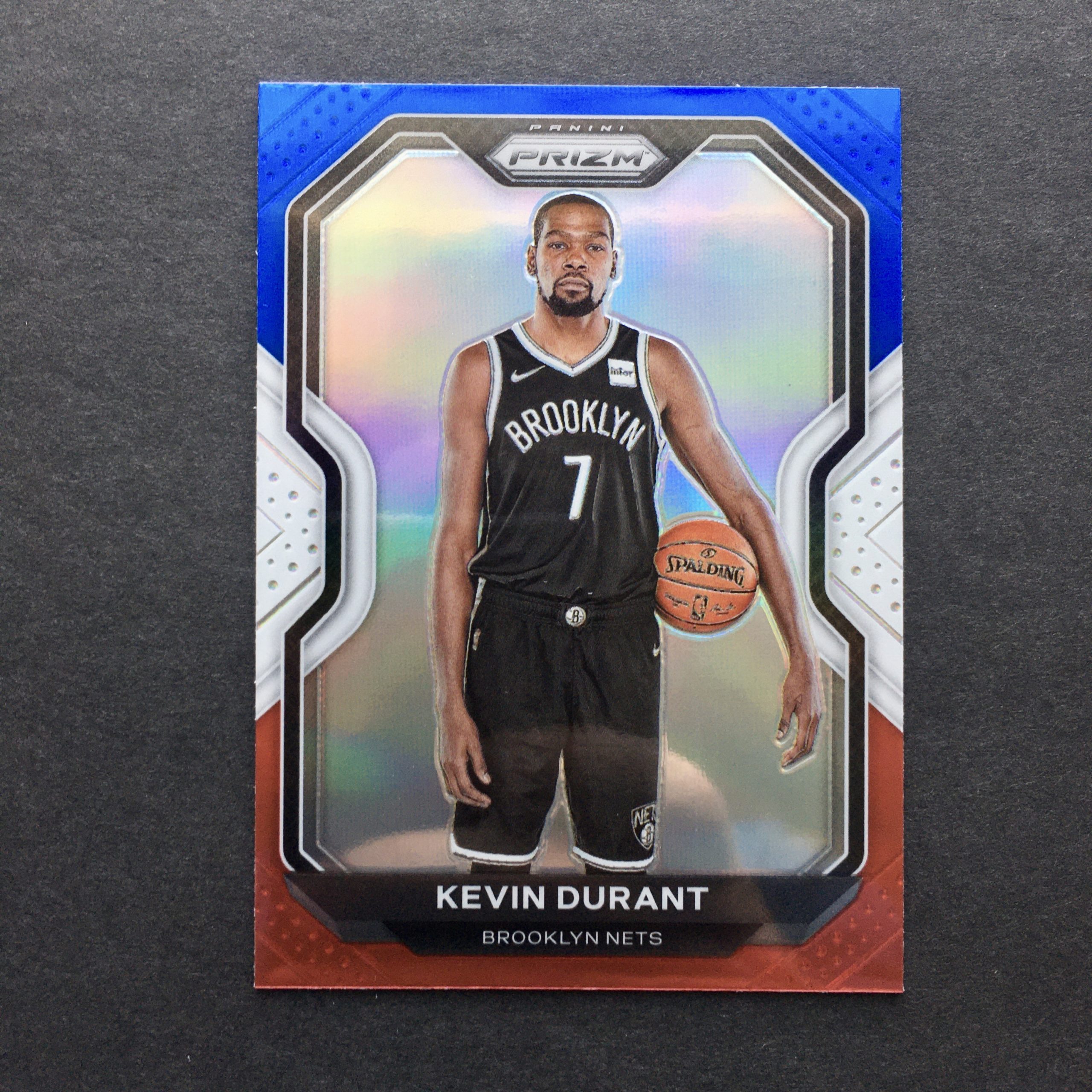 Kevin Durant 2020-21 Prizm Red White Blue Card