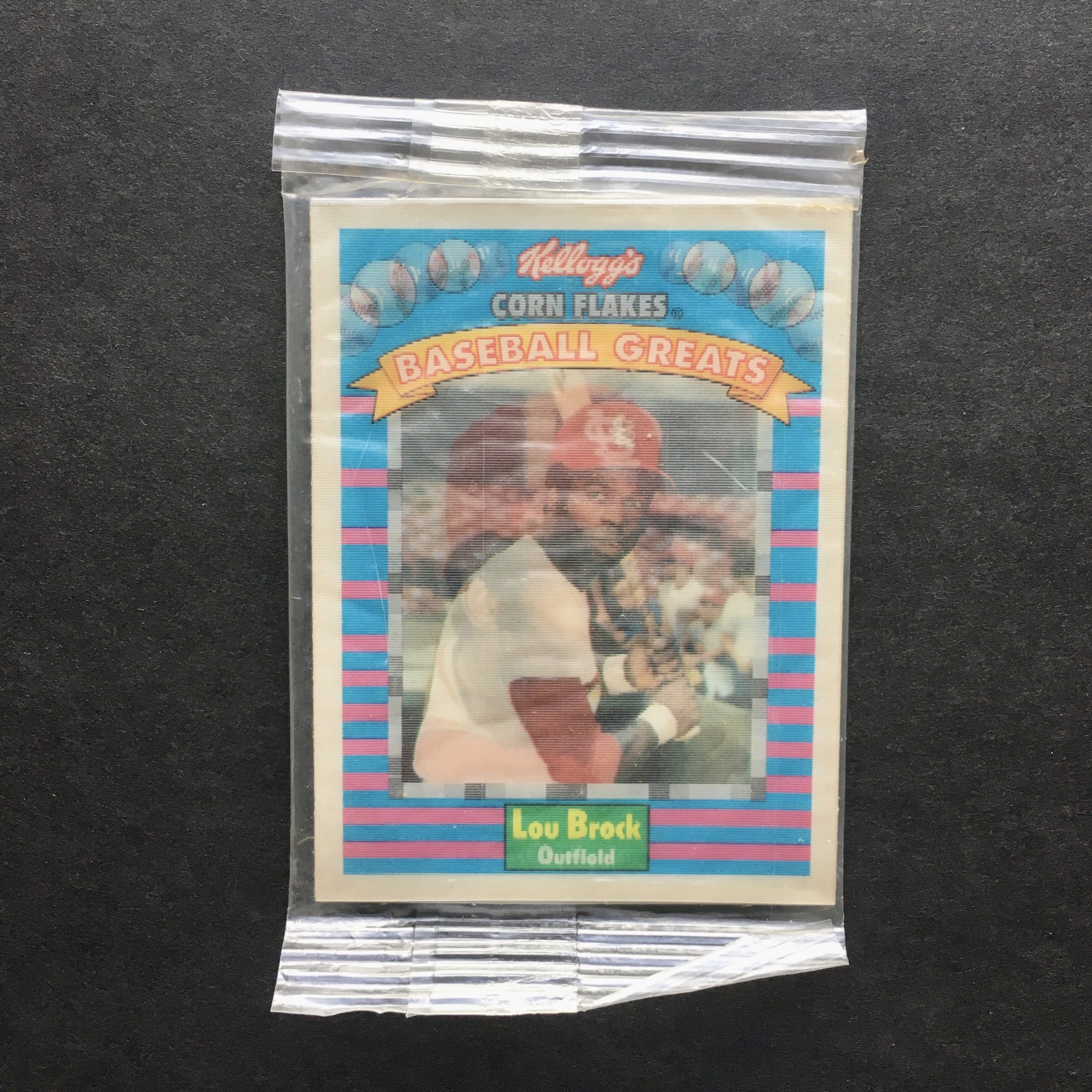 Lou Brock 1991 Kellogg's Corn Flakes Baseball Greats Card