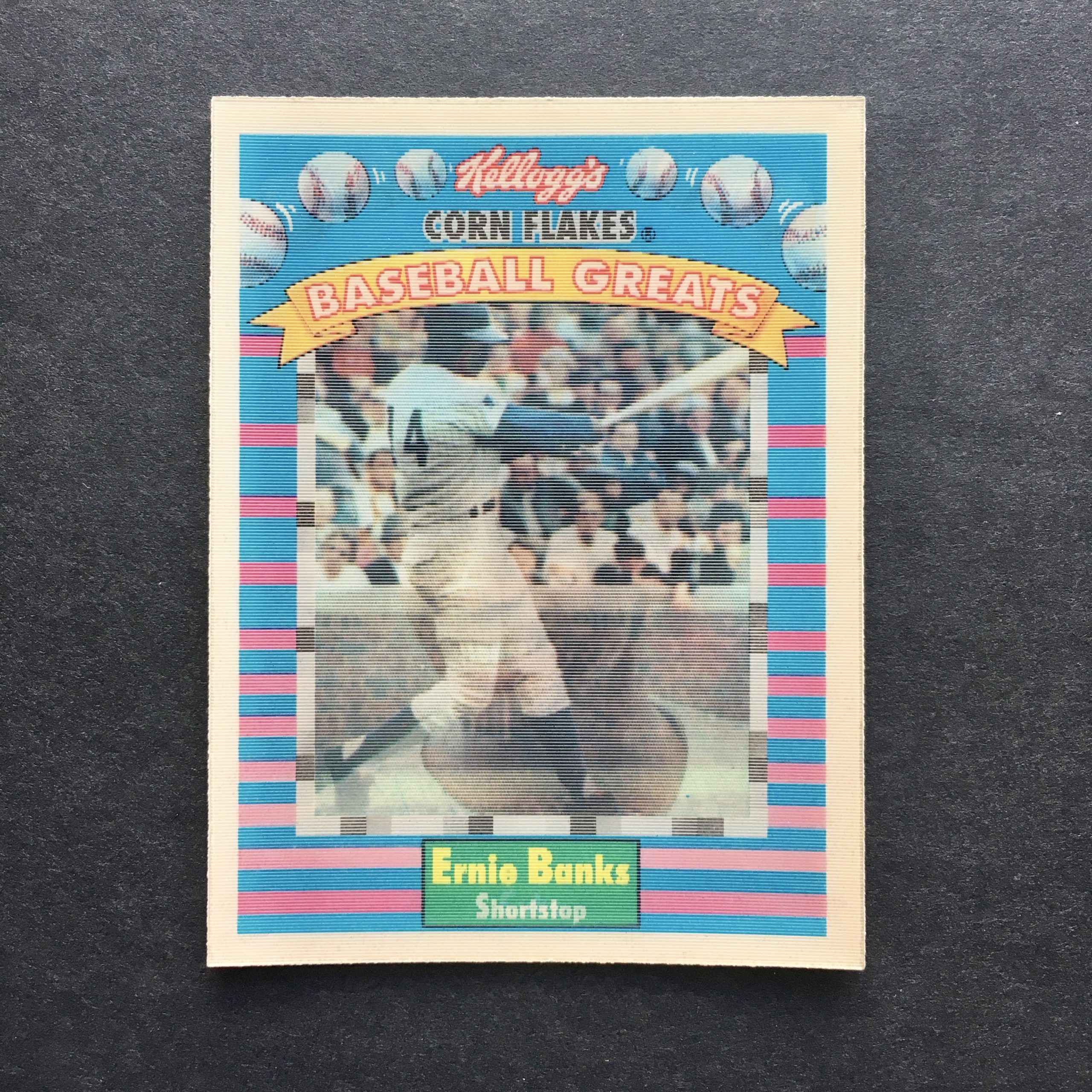 Ernie Banks 1991 Kellogg's Corn Flakes Baseball Greats Card