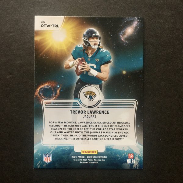 Trevor Lawrence 2021 Donruss Out Of This World Insert