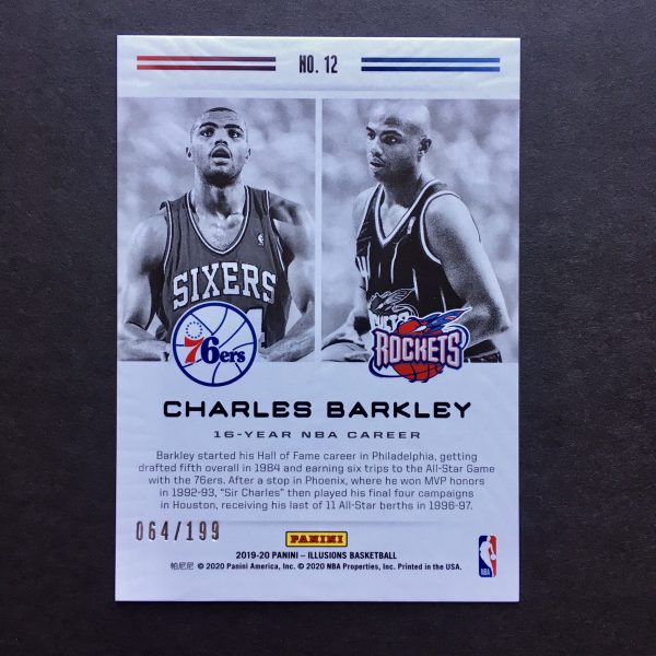 Charles Barkley 2019-20 Illusions Career Lineage Sapphire /199