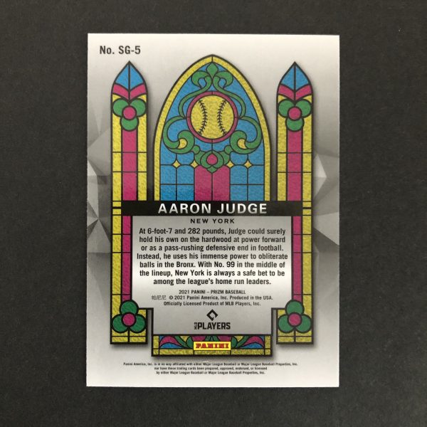 Aaron Judge 2021 Panini Prizm Stained Glass Insert