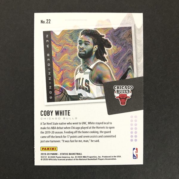 Coby White 2019-20 Status New Beginnings Insert