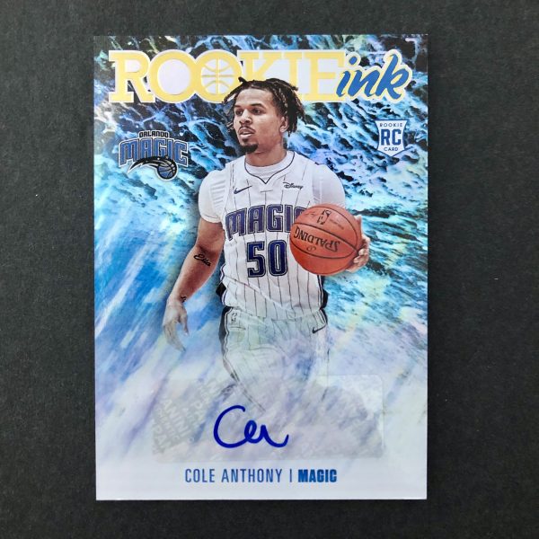 Cole Anthony 2020-21 Hoops Rookie Ink Auto RC