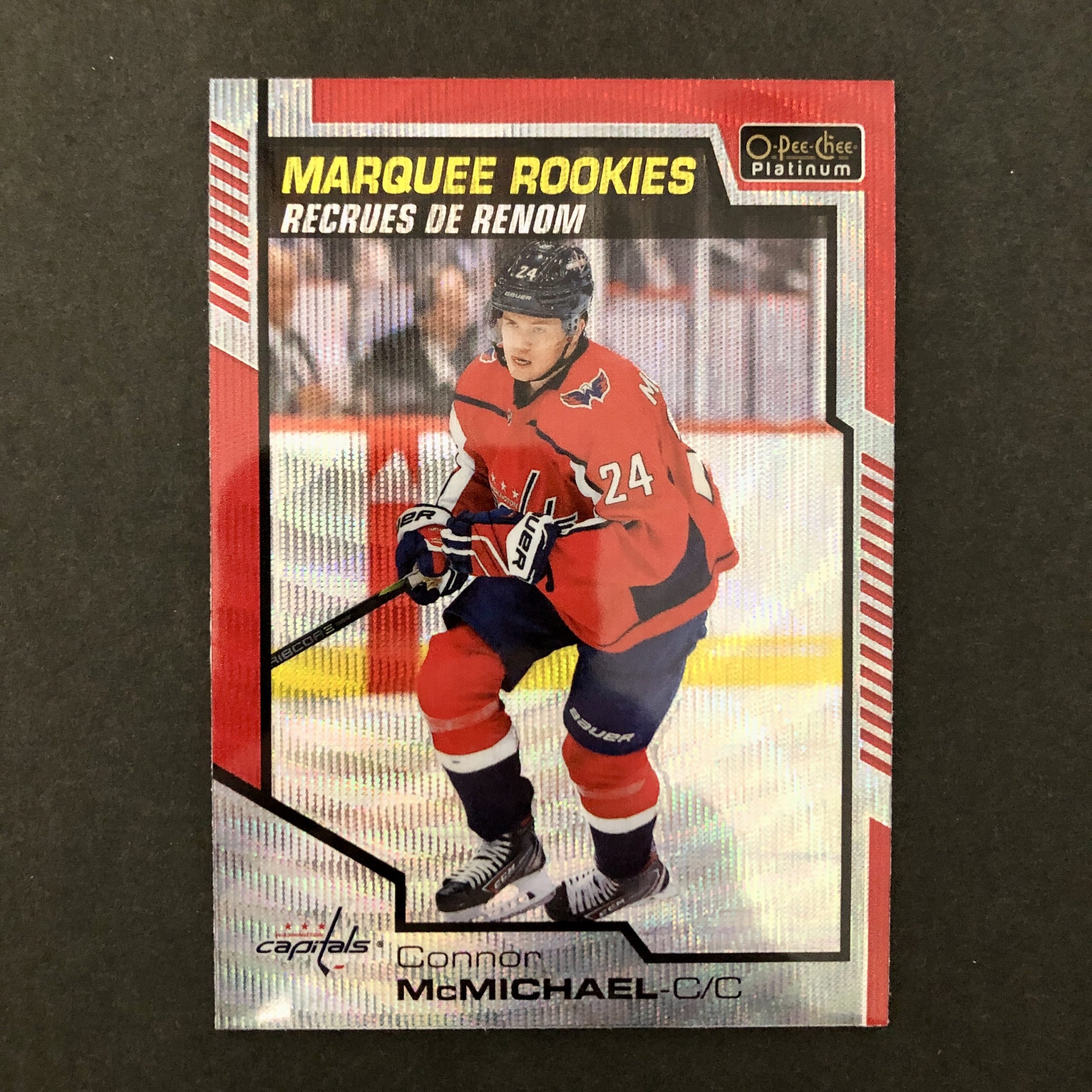 Connor McMichael 2020-21 O-Pee-Chee Platinum Red Surge RC
