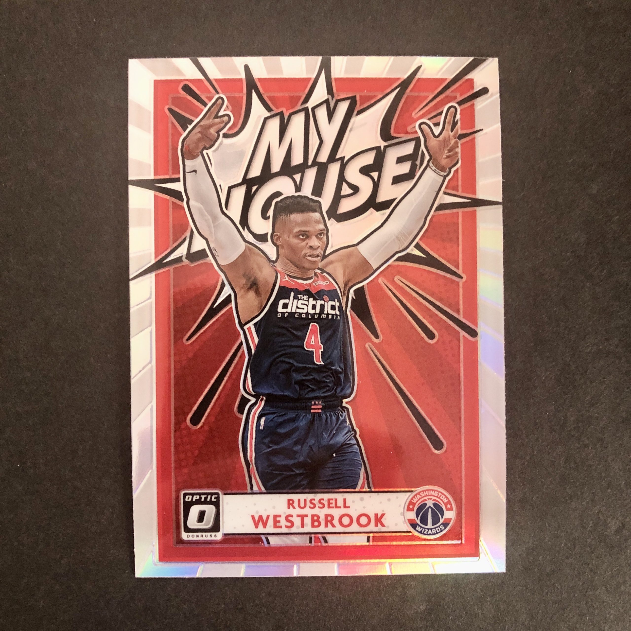Russell Westbrook 2020-21 Donruss Optic My House Silver Prizm