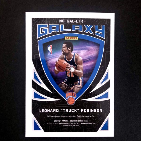 Leonard Truck Robinson 2020-21 Obsidian Galaxy Auto /149
