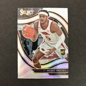 Moses Moody 2021-22 Chronicles Select Courtside Silver Prizm RC