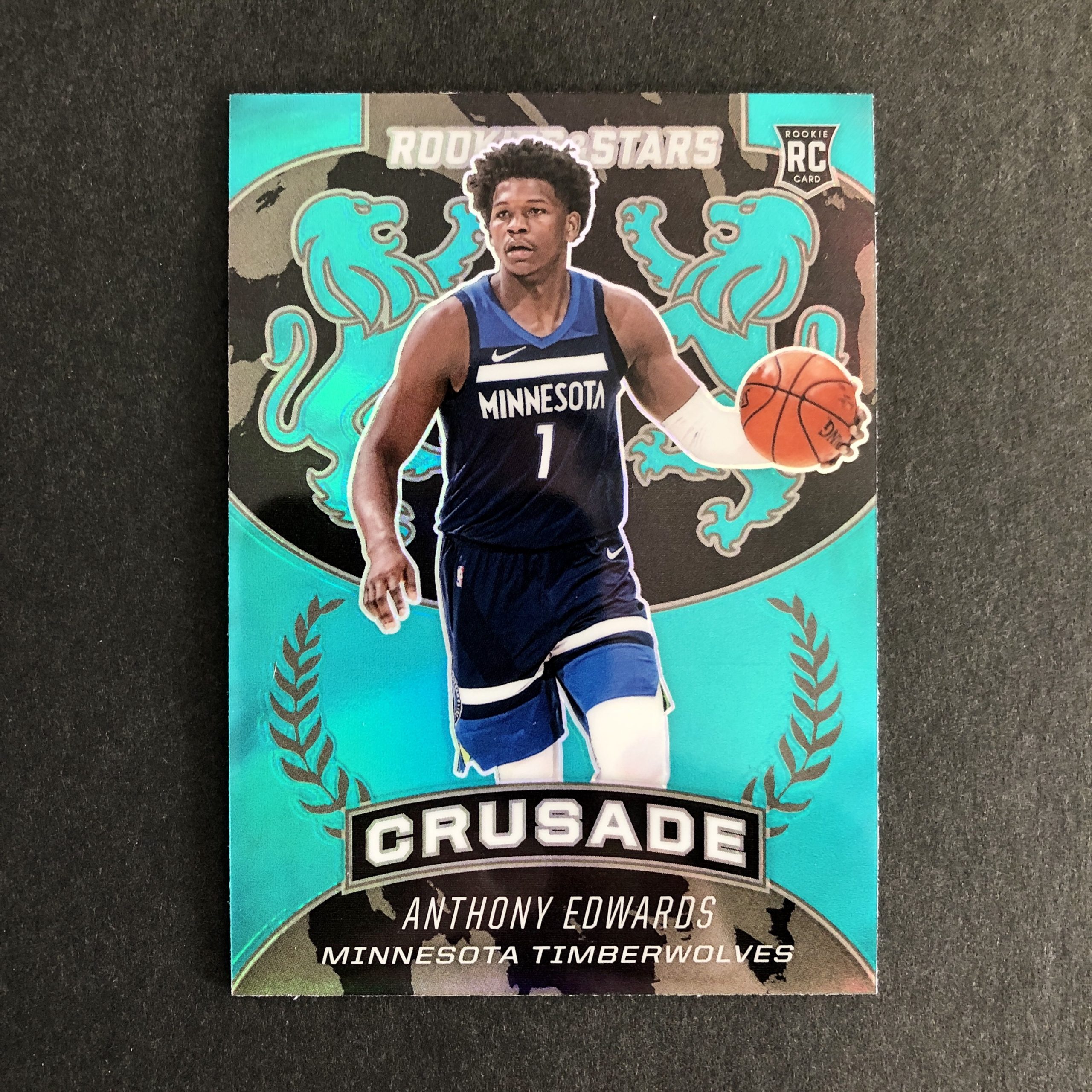 Anthony Edwards 2020-21 Chronicles Crusade Teal Prizm RC