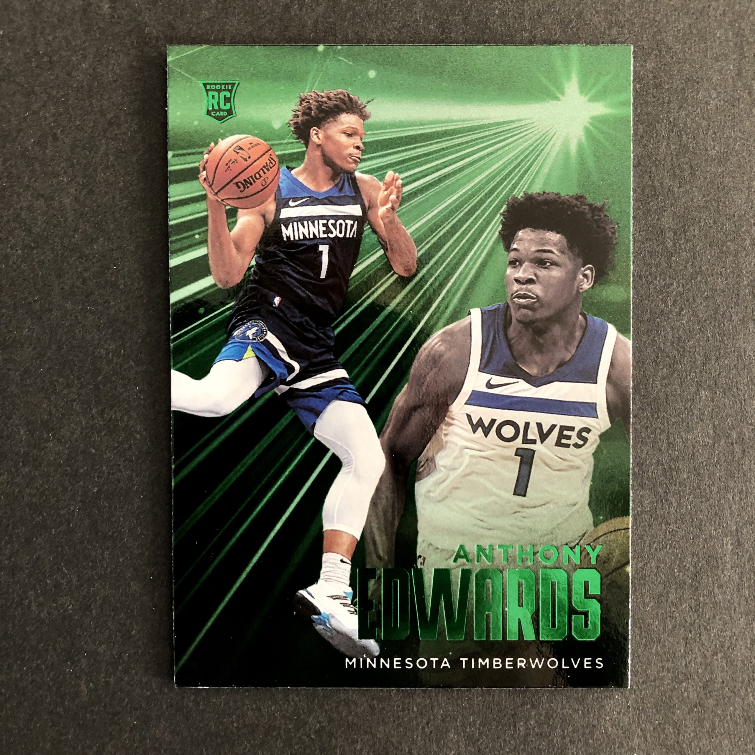 Anthony Edwards 2020-21 Chronicles Essentials Green Foil RC – SLAM Sports  Cards