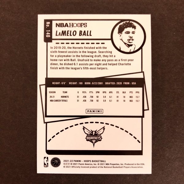 LaMelo Ball 2021-22 Hoops Purple