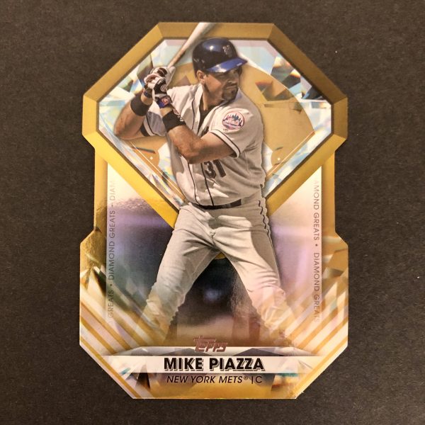 Mike Piazza 2022 Topps Diamond Greats Die-Cut Gold /75