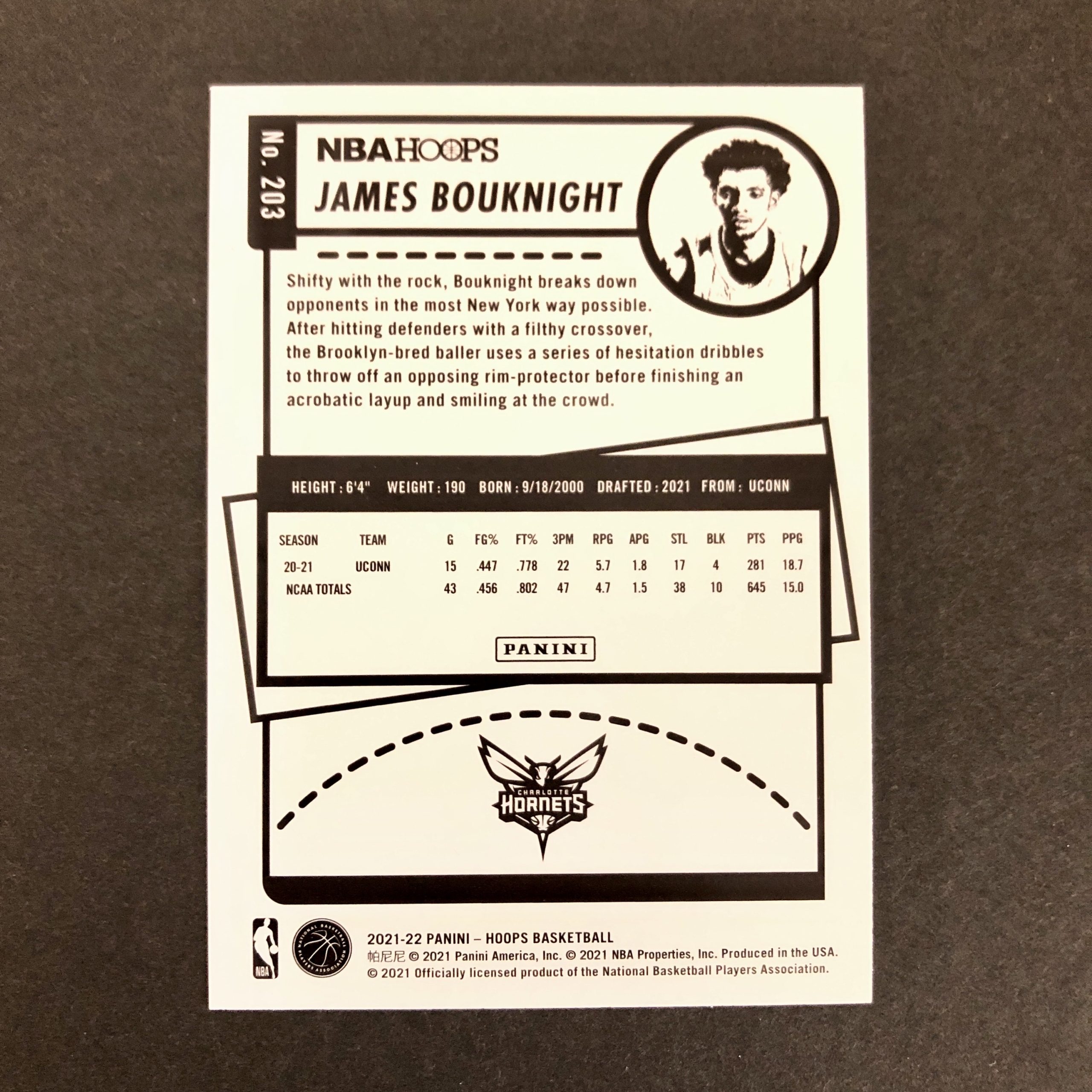James Bouknight 2021-22 Hoops Blue Border RC – SLAM Sports Cards