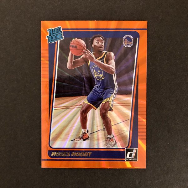 Moses Moody 2021-22 Donruss Rated Rookie Orange Laser