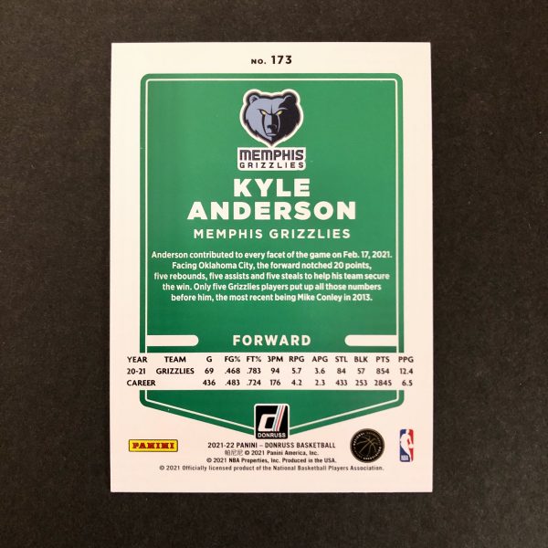 Kyle Anderson 2021-22 Donruss 75th Anniversary /75