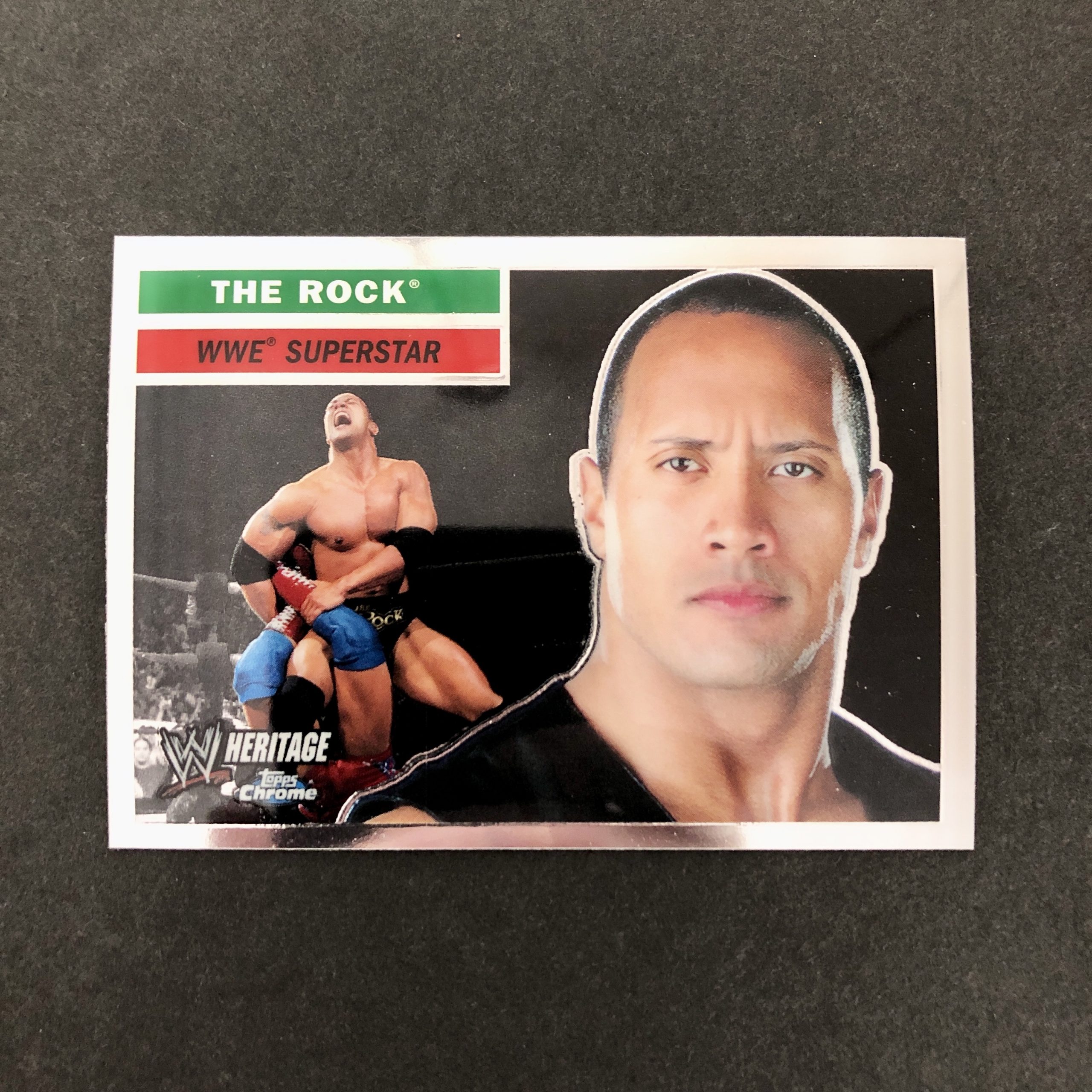 The Rock 2006 WWE Topps Chrome Heritage Superstar