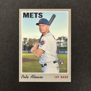 Pete Alonso 2019 Topps Heritage High Number Cloth Sticker RC