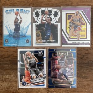 anthony edwards lot of basketball cards - instant collection bundle pack