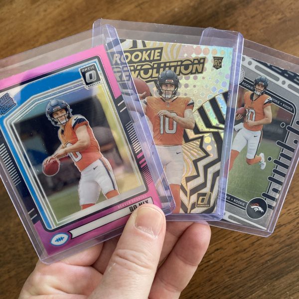bo nix lot of football cards, rookie - instant collection pack
