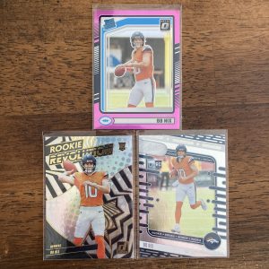 bo nix lot of football cards, rookie - instant collection pack