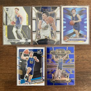 brandin podziemski lot of basketball cards, rookie rc - instant collection pack