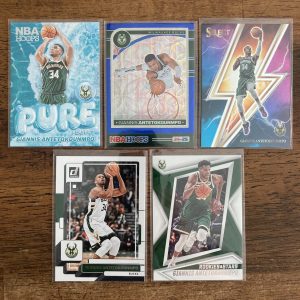 giannis antetokounmpo lot of basketball cards - instant collection pack