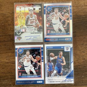 isaiah hartenstein lot of basketball cards, autograph - instant collection bundle pack