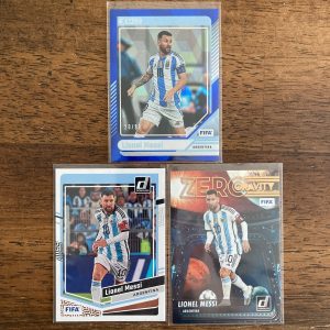 lionel messi lot of soccer cards - instant collection pack