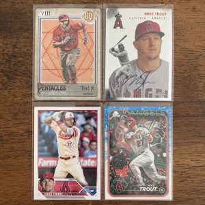 mike trout lot of baseball cards - instant collection bundle pack