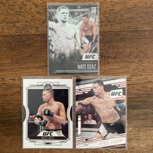 nate diaz lot of fighter cards - instant collection pack