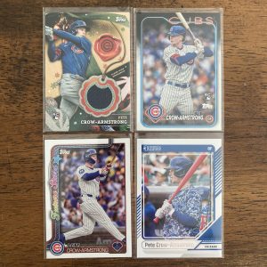 pete crow-armstrong lot of baseball cards, rookie - instant collection bundle pack