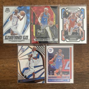 shai gilgeous-alexander lot of basketball cards - instant collection bundle pack