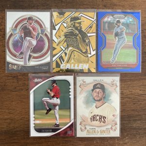 zac gallen lot of baseball card - instant collection pack