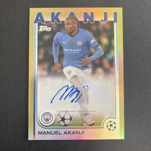 Manuel Akanji 2024-25 Topps UEFA Club Competitions SSP Gold Auto (#'ed 03/50)