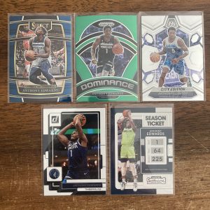 anthony edwards lot of basketball cards - instant collection bundle pack