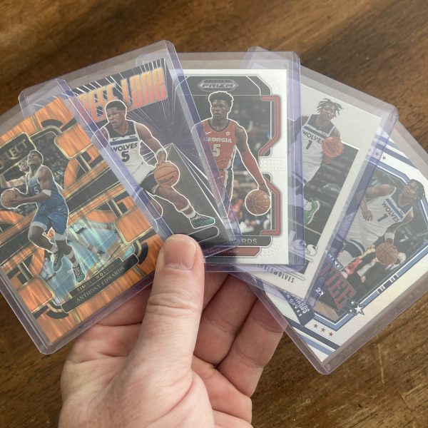 anthony edwards lot of basketball cards - instant collection bundle pack